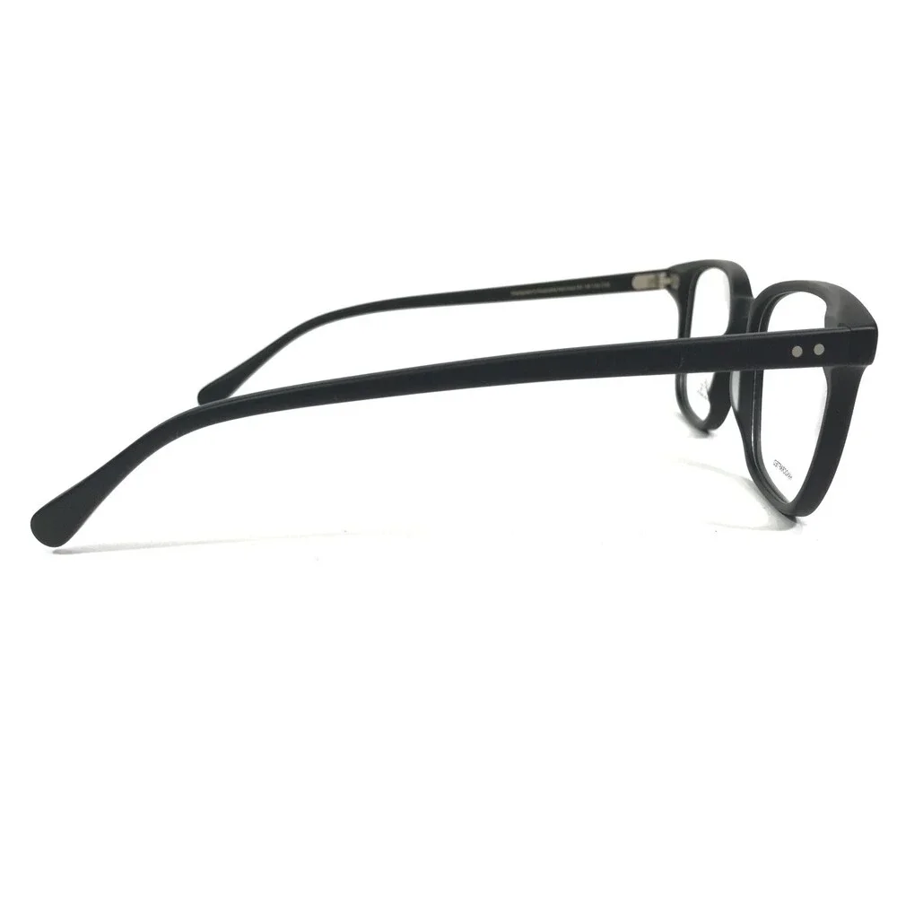 Iconik Eyeglasses Frames Harrison C02 Black Square Horn Rim 51-18-145